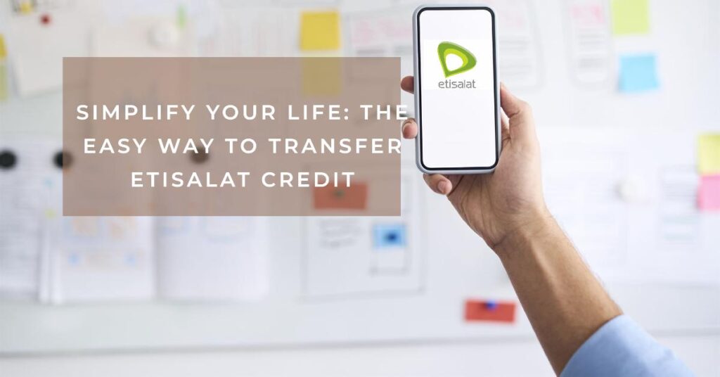 How to transfer balance from Etisalat to Etisalat