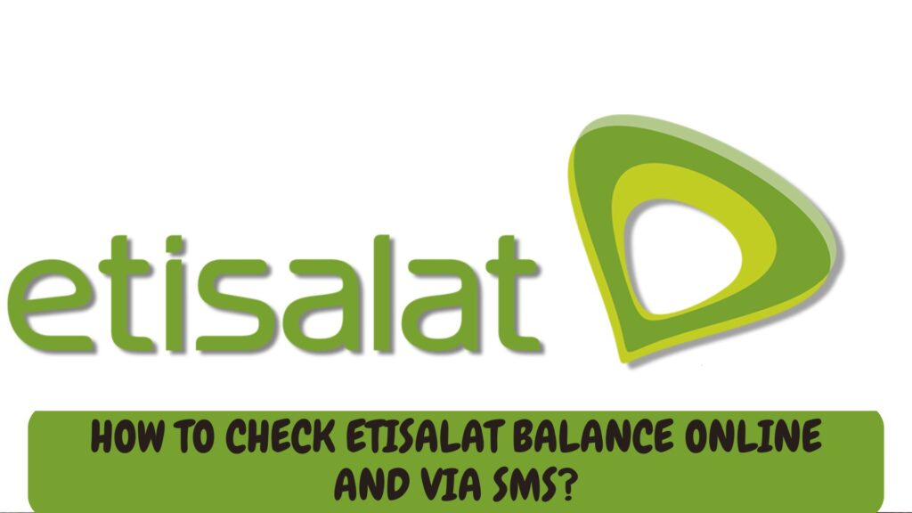 how to check etisalat balance