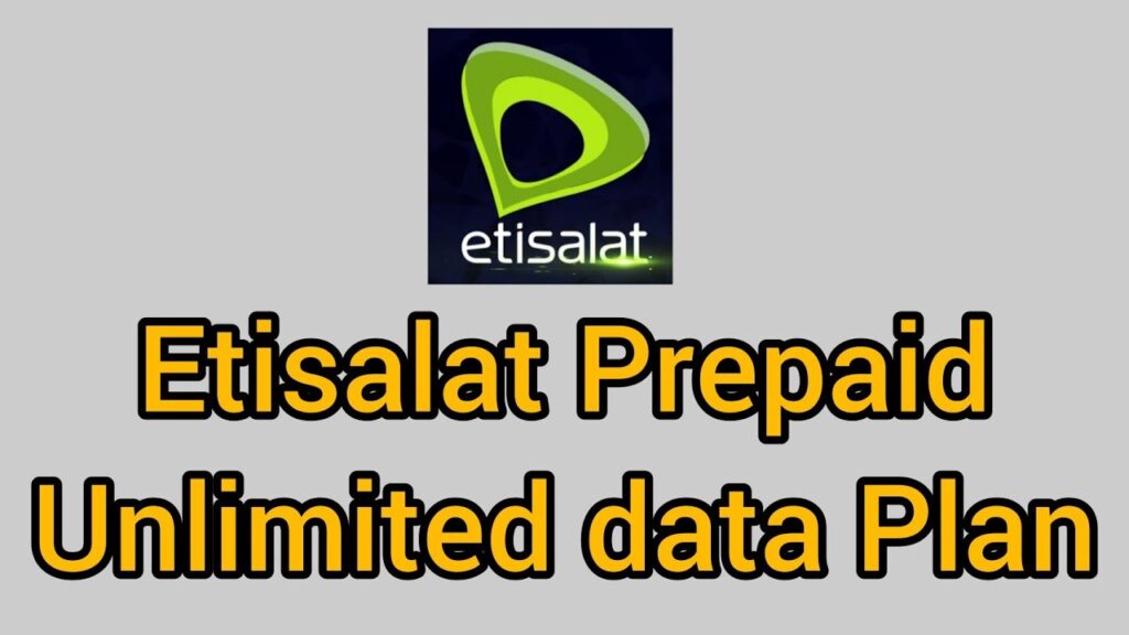 Unlimited Data on Etisalat